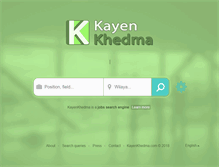 Tablet Screenshot of kayenkhedma.com